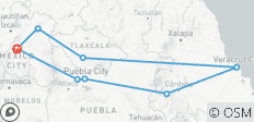 Circuit à Veracruz : Voyage dans les montagnes, les cascades enchanteresses et la culture de la côte - 8 destinations 