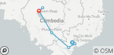  Circuit de 10 jours au sud du Vietnam et au Cambodge - 9 destinations 