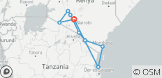  16 Tage, 15 Nächte, Kenia und Sansibar Budget-Paket - 9 Destinationen 