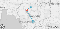  Phnom Penh &amp; Siem Reap Entdeckungsreise - 6 Tage - 8 Destinationen 