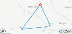  5 Day Golden Triangle Tour with Akshardham Temple - Delhi Agra Jaipur Tour - Taj Mahal at Sunrise/Sunset - 5 destinations 