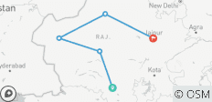  El viaje de 8 días por Rajastán empieza en Udaipur y termina en Jaipur - 5 destinos 