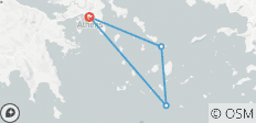  Athene, Santorini &amp; Mykonos met 3 begeleide tours | 10 dagen - 4 bestemmingen 