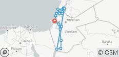  Circuit en Israël et en Jordanie, 12 jours - 20 destinations 