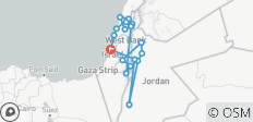  Israël &amp; Jordanië reispakket, 10 dagen - 20 bestemmingen 