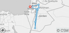  Jordanien Rundreise - 4 Tage - 8 Destinationen 