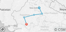  India\'s beste Gouden Driehoek Tour met Jodhpur &amp; Udaipur - 5 bestemmingen 
