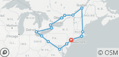  Flucht aus den östlichen USA &amp; Kanada (15 Destinationen) - 15 Destinationen 