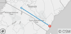  Masai Mara Flugsafari von/bis Mombasa - 3 Tage - 3 Destinationen 