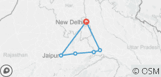  Goldenes Dreieck Rundreise: Delhi, Agra, Jaipur (ab/bis Delhi, 3-Sterne Hotels mit Frühstück und Privatchauffeur) - Privatreise - 6 Tage - 6 Destinationen 
