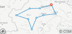  Rajasthan Kulturreisen (14 Nächte / 15 Tage) - 10 Destinationen 