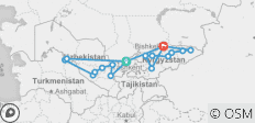  Oezbekistan en Kirgizië - Twee verschillende werelden - 17 bestemmingen 
