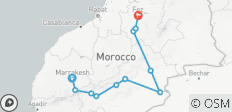  3 dagen van Marrakech naar fes luxe kamp - 11 bestemmingen 
