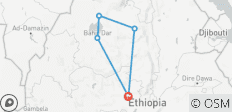  Nordäthiopien 6 Tage - 5 Destinationen 