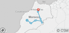  Marrakesch nach Fes Wüsten-Rundreise (mit Luxus-Camping) - 3 Tage - 11 Destinationen 