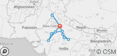  14 Dagen 13 Nachten Gouden Driehoek met Rajasthan, Khajurao, Orchha en Amritsar Tour - 12 bestemmingen 