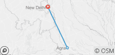  Privat geführte Rundreise in Taj Mahal ab Delhi mit dem Auto - 3 Destinationen 
