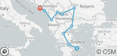  Athens to Dubrovnik Adventure 7-countries (Small Group) - 10 destinations 