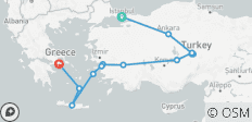  Das Beste der Türkei und Griechenlands mit 3-tägiger Kreuzfahrt - 16 Destinationen 