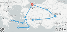  Le meilleur de la Turquie et de la Grèce avec une croisière de 4 nuits (Petit groupe) - 20 destinations 