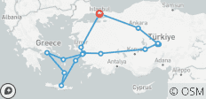  Best of Turkey and Greece with 3-night cruise (Small Group) - 20 destinations 