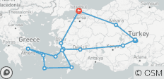  Le meilleur de la Turquie et de la Grèce avec une croisière de 4 nuits (Petit groupe) - 20 destinations 