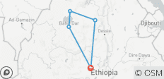  Nordäthiopien Rundreise 6 Tage - 5 Destinationen 