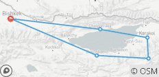  On The Shore of The Pearl Ysyk-Kul Lake - 6 destinations 