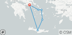  Das Beste von Griechenland - Athen &amp; 4 Inseln in 15 Tagen (Selbstverpflegung) - 6 Destinationen 
