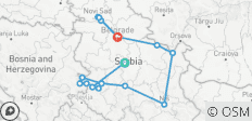  Servië in 10 dagen Privéreis - 16 bestemmingen 