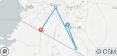  6 dagen Amboseli Lake Nakuru Masai Mara Safari - 4 bestemmingen 