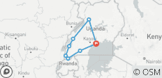  Ontdekking van de wilde landen van Oeganda - 8 bestemmingen 