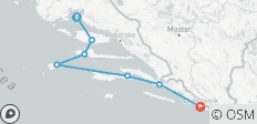  Trans Croatie Sud à VTT - Bike Dalmatian Islands - 7 destinations 