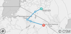  8 daagse safari in de Mara Serengeti - 5 bestemmingen 