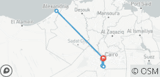  Giza, Cairo or Alexandria Custom 2 Tours - 7 destinations 