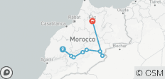  Gruppenreise Wüstentour von Marrakesch nach Fes (3 Tage) - 8 Destinationen 