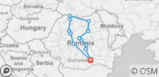  Rumänien Entdeckungsreise: Siebenbürgen, Maramures &amp; Bukowina - 13 Destinationen 