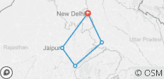  Die Freuden von Delhi Agra Jaipur &amp; Ranthambore Tiger Safari - 5 Destinationen 