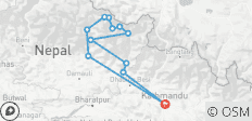  Manaslu Circuit Trek - 12 destinations 