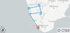  Kerala Backwater and Beach - 12 destinations 