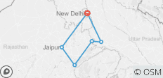  Goldenes Dreieck mit Ranthambore Wildlife and Bird Sanctuary - Delhi - Agra - Jaipur - Ranthambore - Delhi - 6 Tage - 6 Destinationen 
