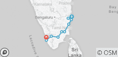  Zuid-India Tempels Tour met Kerala Totaal Spiritueel All Inclusive - 10 bestemmingen 