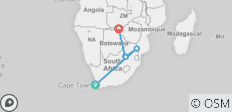  Südliches Afrika Family Journey: Auf der Suche nach den Big Five - 4 Destinationen 