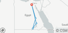 Ägypten Rundreise - 7 Tage (Kairo, Assuan, Abu Simbel, Luxor &amp; Schlafzug Hin- und Rückfahrt) - 6 Destinationen 