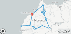  Circuito de 11 días por Marruecos desde Casablanca a través de ciudades históricas y el desierto - 17 destinos 