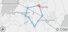  Kenia und Tansania Safari - 8 Destinationen 