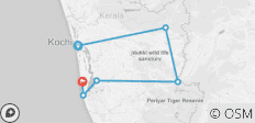  Höhepunkte aus Kerala Rundreise - 6 Destinationen 