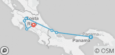  Panama &amp; Costa Rica Escape - 12 Days - 8 destinations 