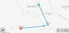  Indiens berühmteste Goldenes Dreieck Tour 7 Tage - Besuchen Sie North India - 4 Destinationen 