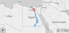  15 Days Cairo, Alexandria, Abu Simbel, Nile Cruise &amp; Luxor (12 destinations) - 12 destinations 